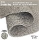 thick Slate Outdoor Braided Oval Rug
