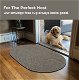 Smoke Grey Indoor Outdoor Braided Oval Rug for entryway