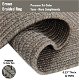 thick Smoke Grey Indoor Outdoor Braided Oval Rug