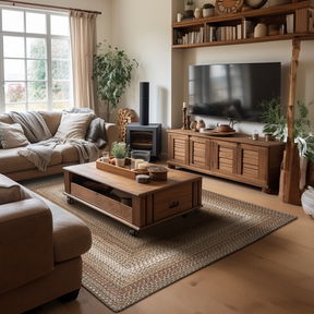 Room Wildwood Brown Braided Rugs