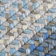 BLUE BRAIDED RUGS