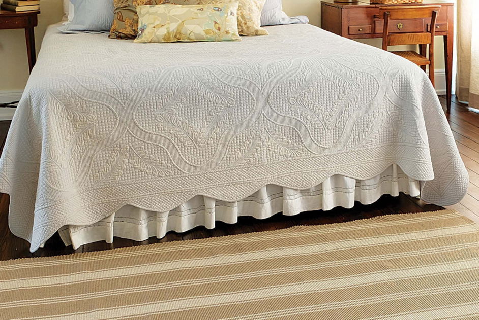 Latte Camden Stripe Khaki Ultra Wool Rugs