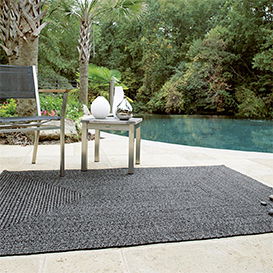 Black Outdoor Braided Rugs