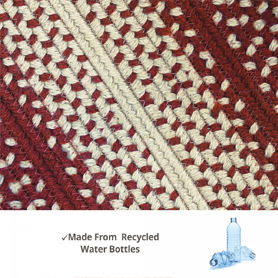 CHERRY PIE RED - NATURAL ULTRA WOOL BRAIDED RUGS