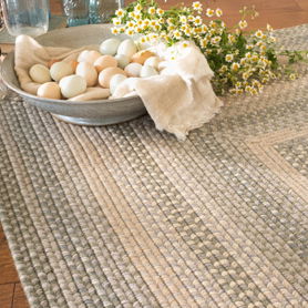 SWEETWATER LIGHTER SAGE WOOL BRAIDED RUGS