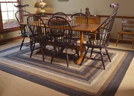 beautiful black dining room rug