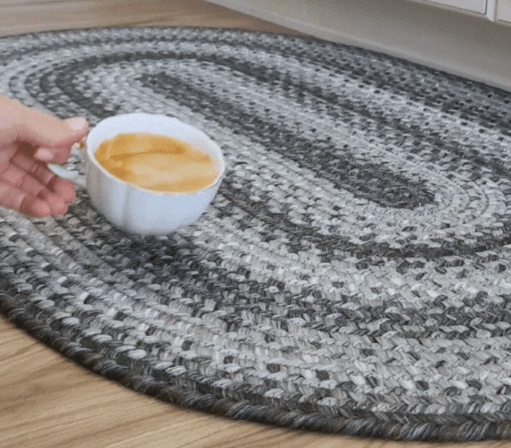 braided rug that can protect your bedroom floor