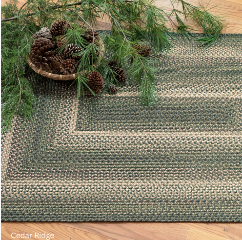 popular green braided rugs