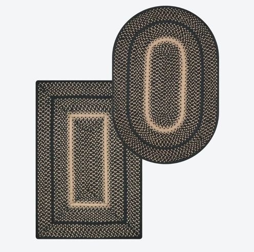 Oval & Rect. shape braided rugs